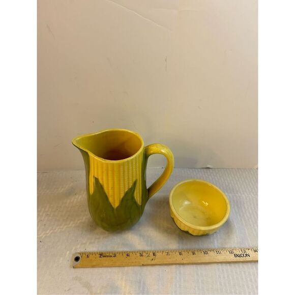 Shawnee Corn King water pitcher #71 and bowl #5 lot - Picture 4 of 10